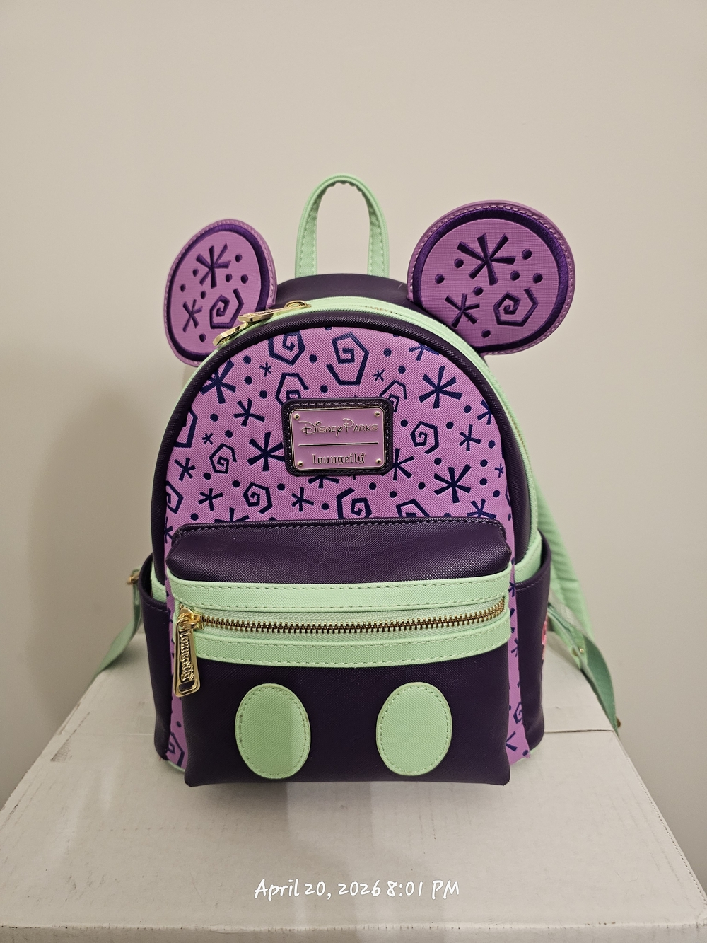 Loungefly Mickey Mouse: The Main Attraction Backpack Themed to the Mad Tea Party